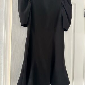 Likely dress with ruffle short puff sleeve